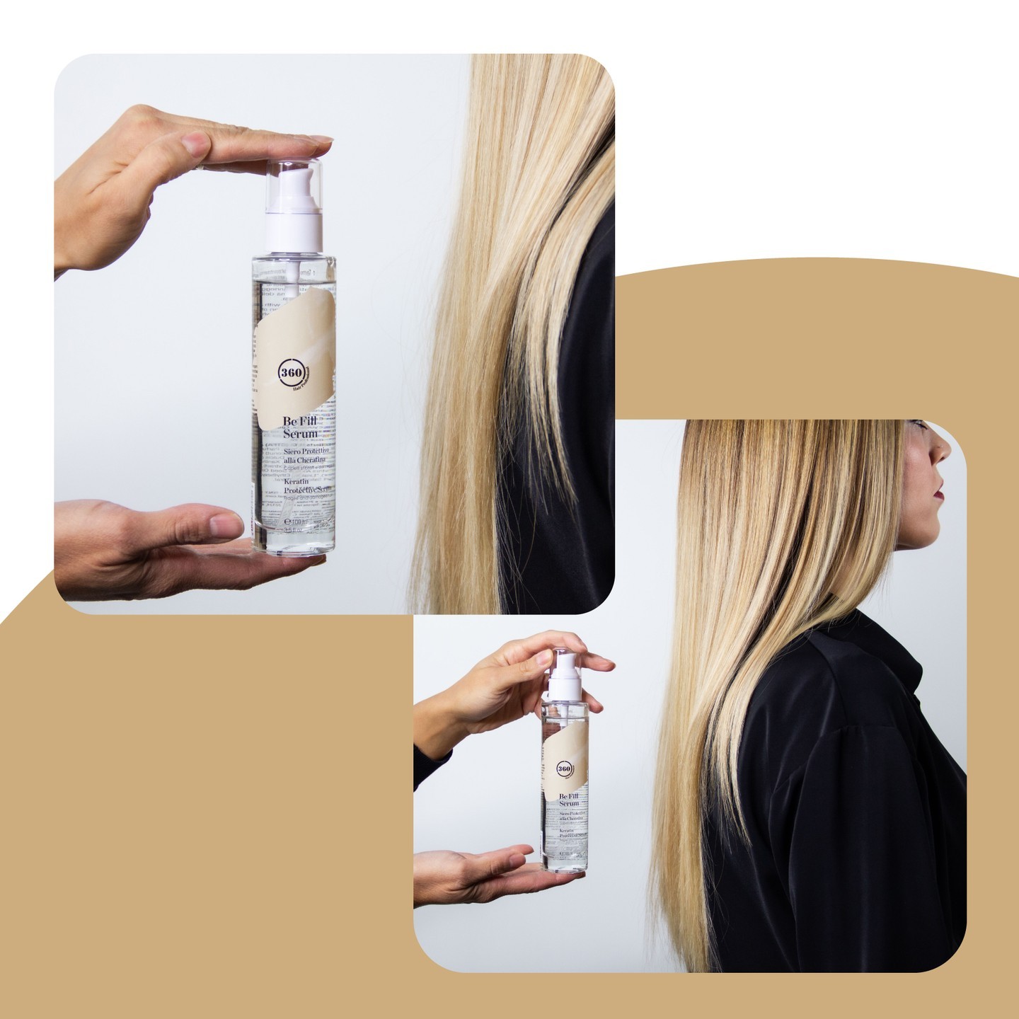 With #BeFill #Serum you can protect the hair against the assault of external agents and the high temperatures of straighteners and dryers. 🆘❌☔️. 🔜 💆‍♀️ 

Con il siero #BeFill puoi proteggere i capelli dall’aggressione degli agenti atmosferici e dalle alte temperature di asciugacapelli e piastre. 🆘❌☔️. 🔜 💆‍♀️

#360 #hairprofessional #protection #treatment #beautifulhair