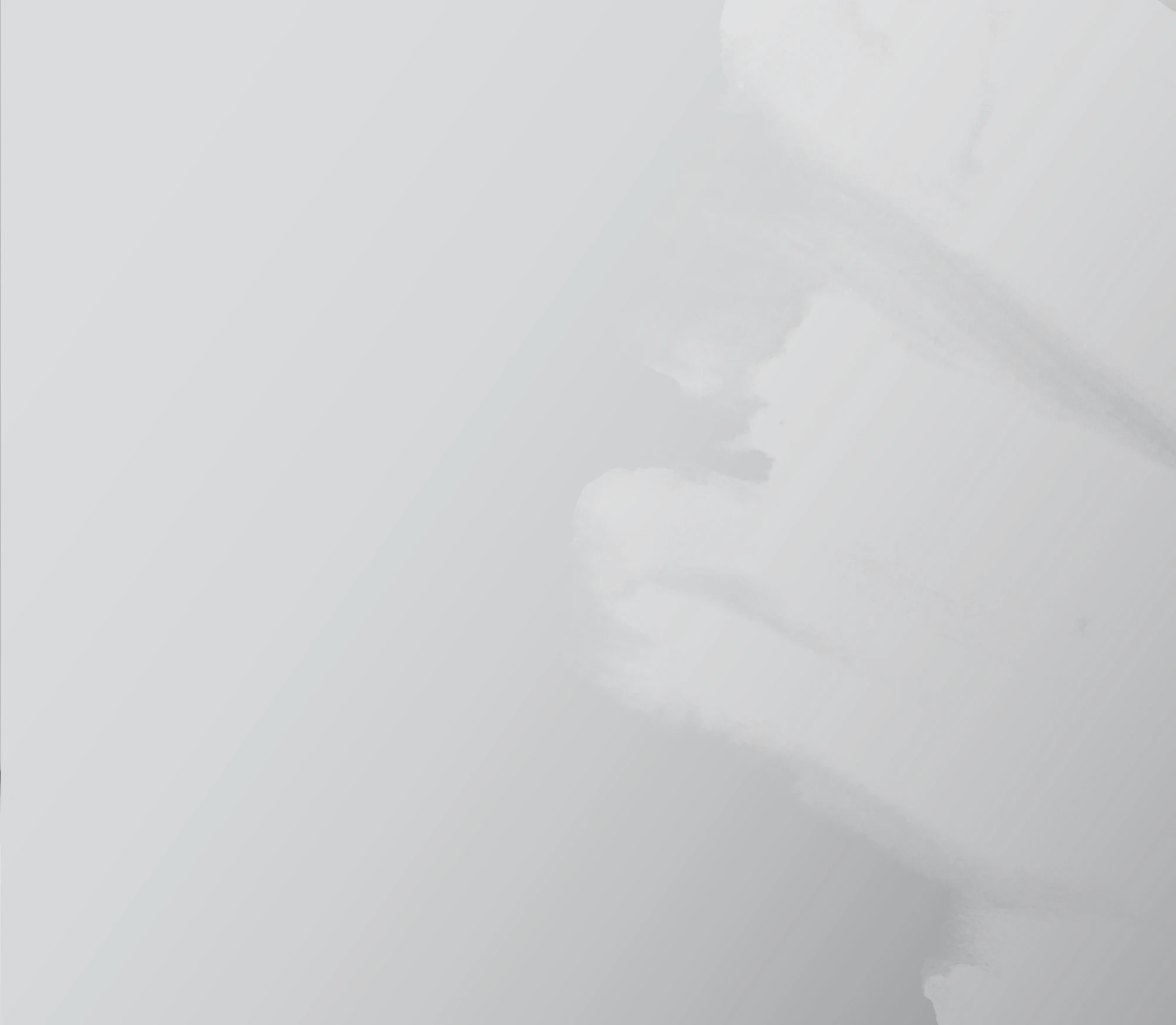 Soft abstract light grey background with subtle brush strokes and smooth tonal gradients.
