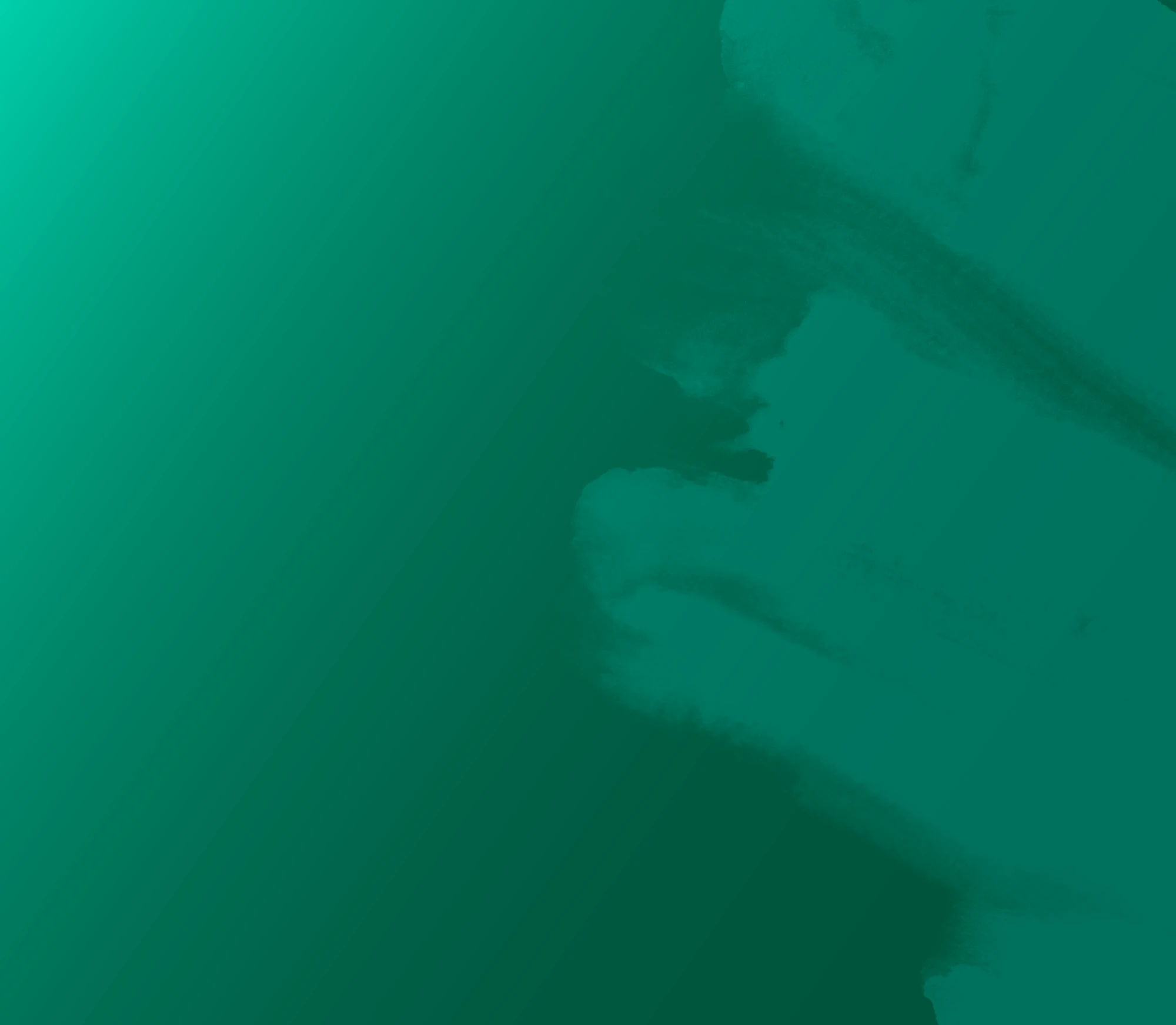 Abstract green gradient background with soft brush-like textures and layered tonal transitions.